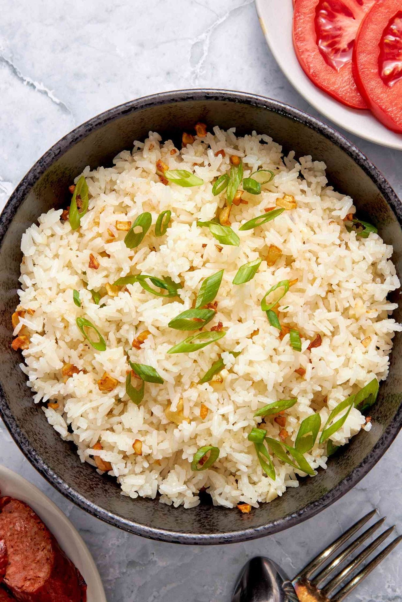 Ivy's Chilli Oil white rice with green onions
