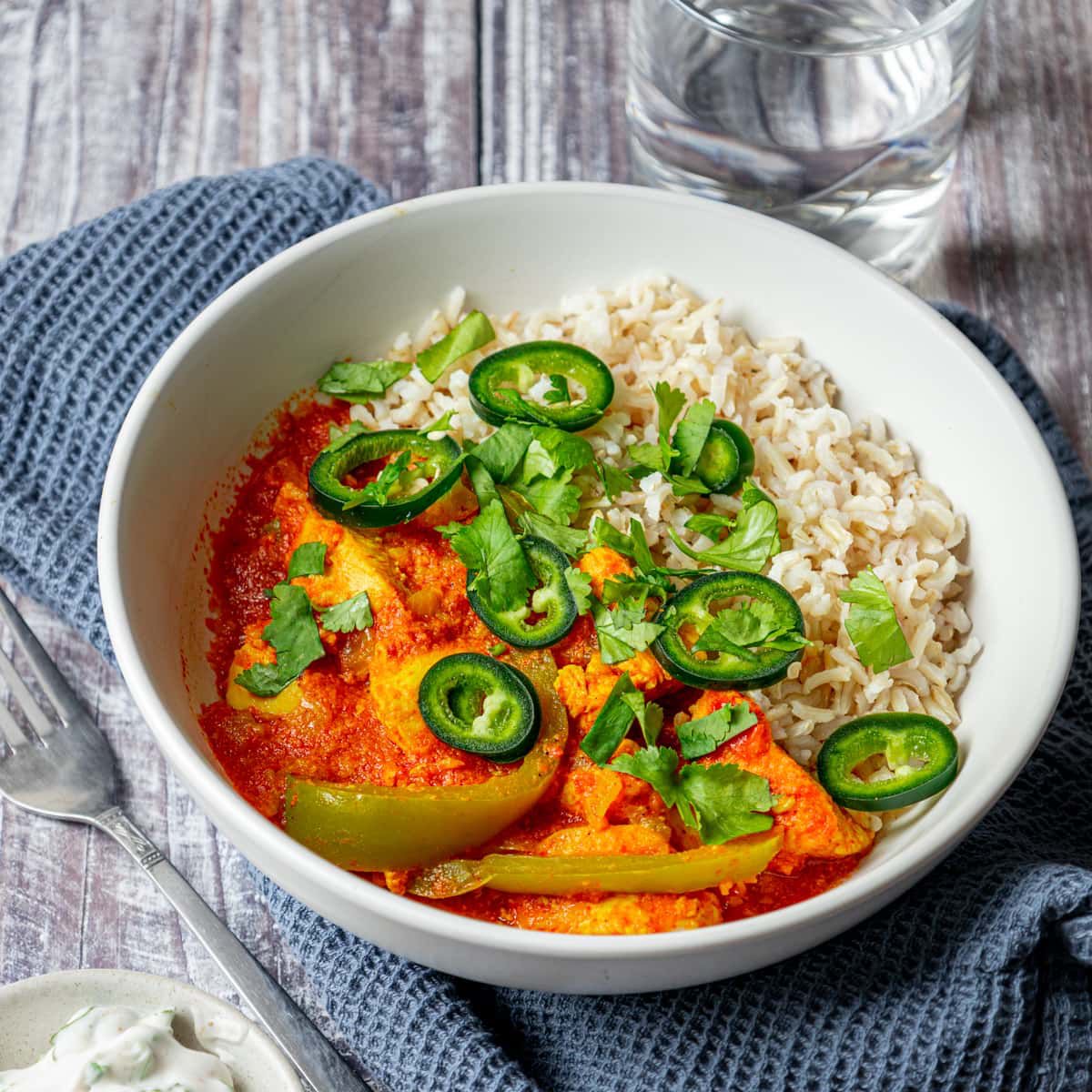 Ivy's Chilli Garlic Oil in rice and vegetables dish